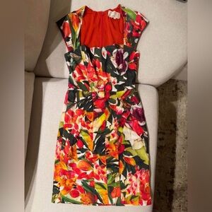 Nicole Miller Floral Sleeveless Dress - Multicolor